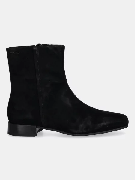Замшеві черевики Vagabond Shoemakers MONA на плоскому ходу чорний