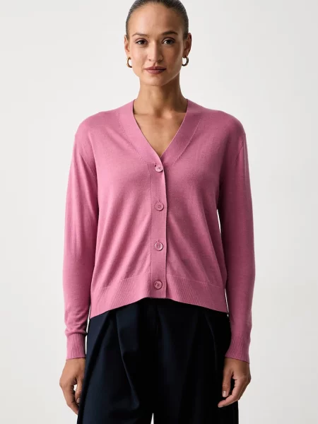 Weekend Max Mara cardigan pentru femei cu lână WKDTORRE roz
