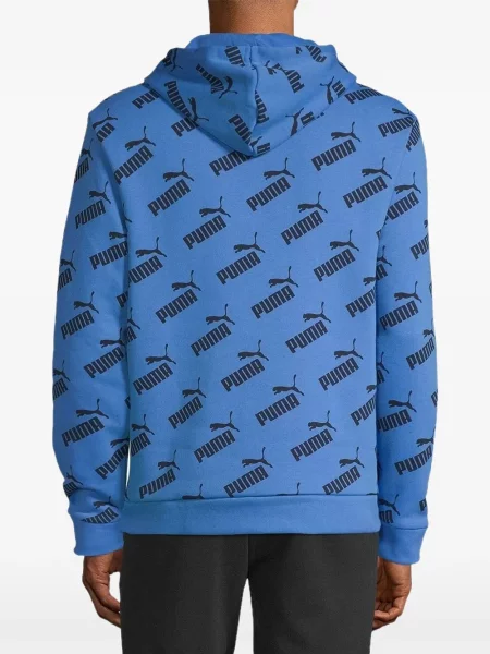 Hanorac cu glugă Puma cu imagine albastru