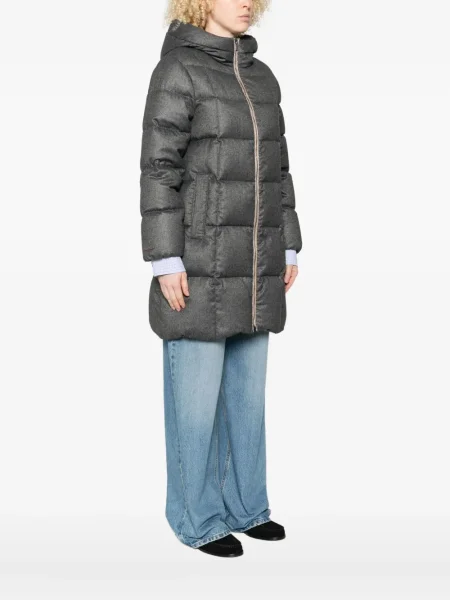Palton Peserico cu glugă gri