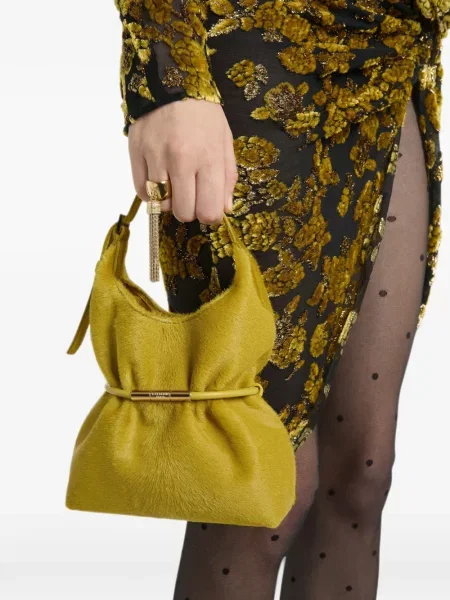 Geantă Balmain din piele verde