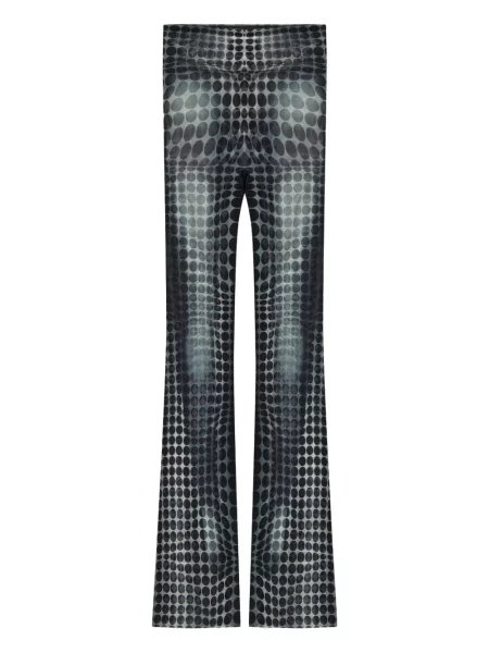 Pantaloni Jean Paul Gaultier cu buline cu imagine gri