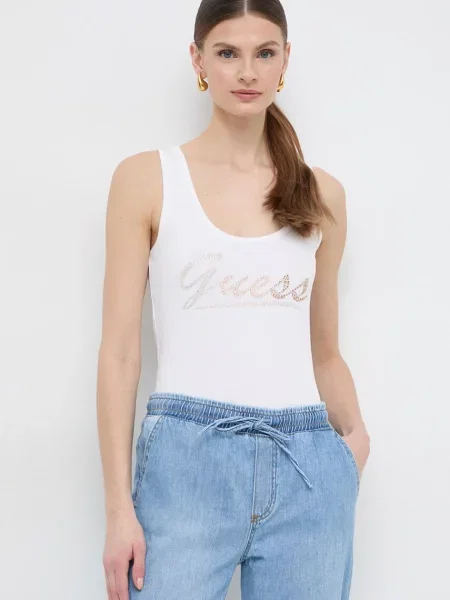 Топ Guess LOGO бяло