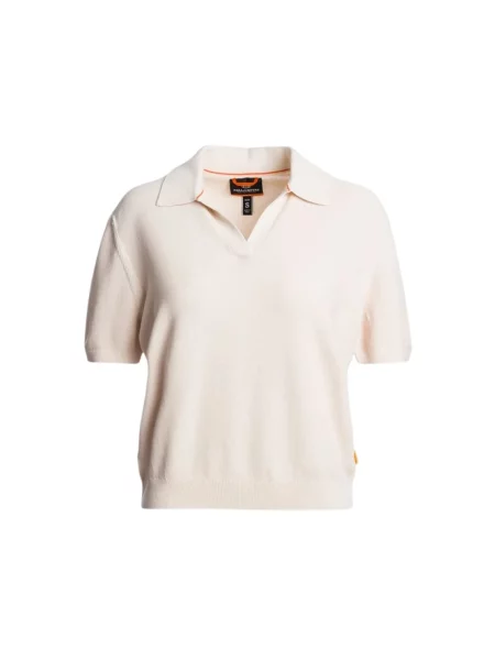 Polo Parajumpers z krótkim rękawem beżowe