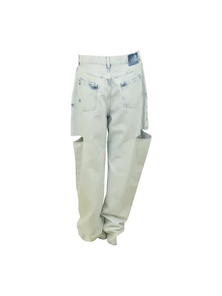 Szerokie jeansy Maison Margiela niebieskie
