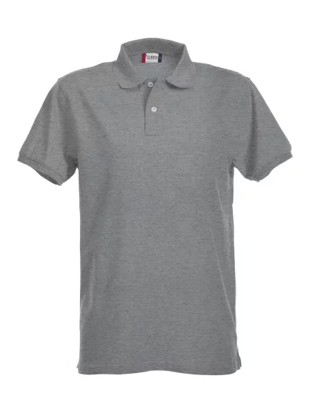 Clique Stretch Premium Polo – elastyczne polo – grey melange szara