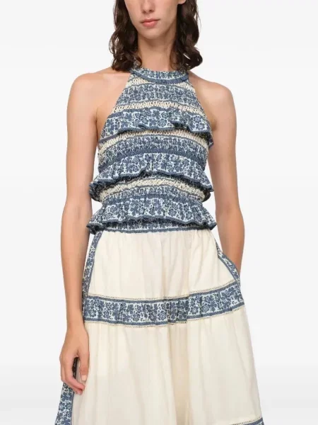 Top Sea cu model floral cu imagine