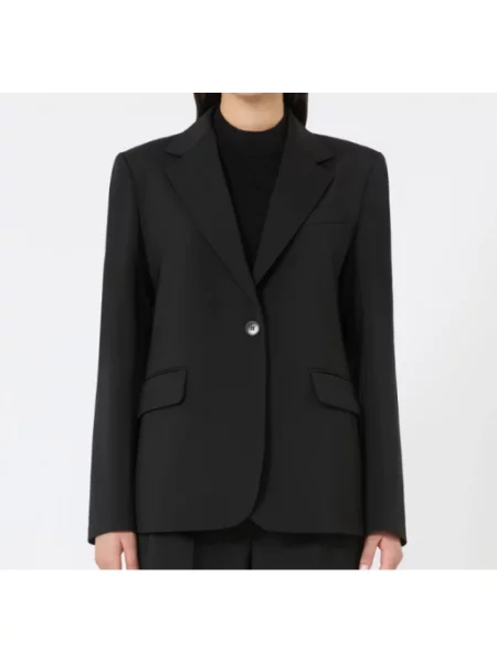 Weekend Max Mara Marynarka Lamine czarny