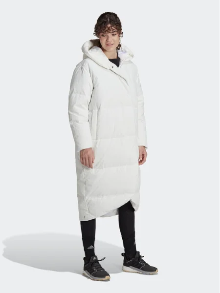 Adidas Geacă din puf Big Baffle Down Coat alb