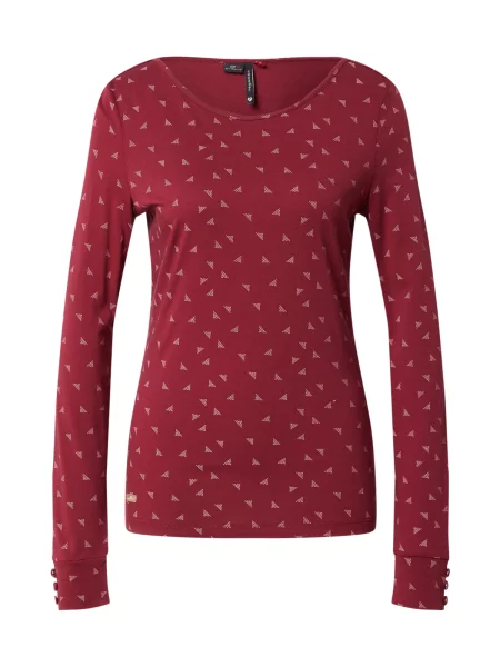 Ragwear Tričko WENDA vínově červená bílá