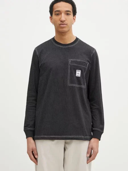 Tričko s dlouhým rukávem Adidas Originals s dlouhými rukávy černé