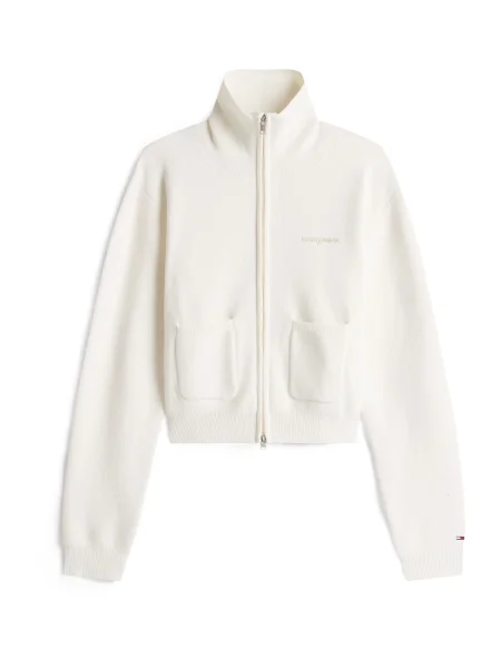 Geacă de blugi Tommy Jeans bej