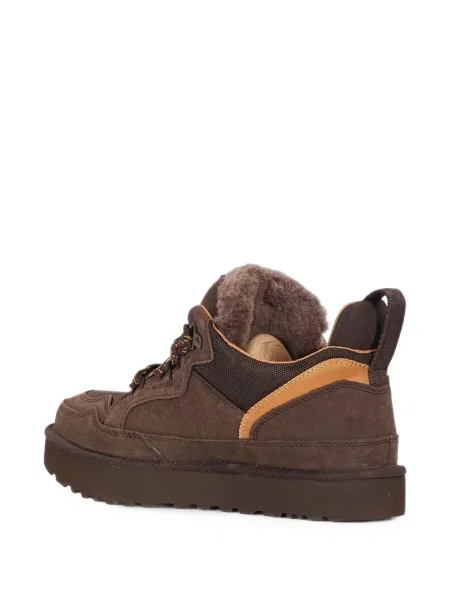 Sneakerși Ugg din piele de oaie maro