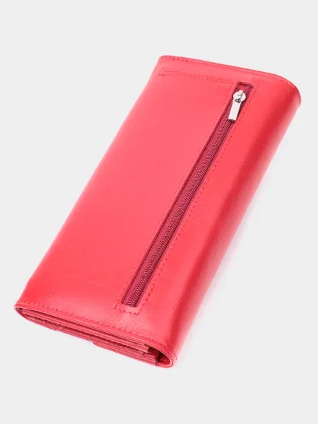 ST Leather Accessories Гаманець Шкіра червоний