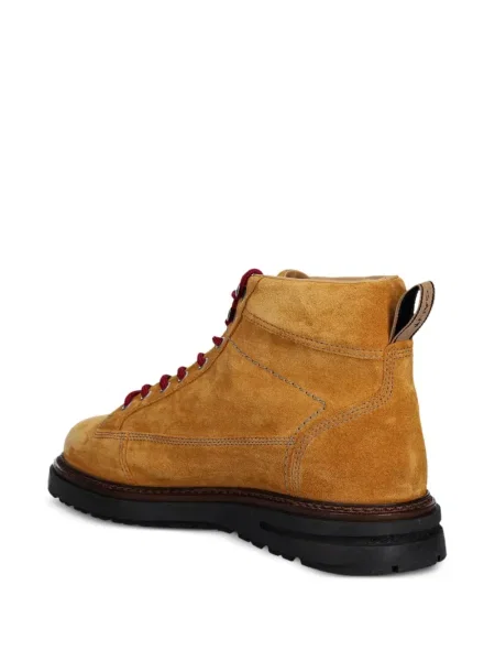Botine Gant cu șireturi din dantelă galben