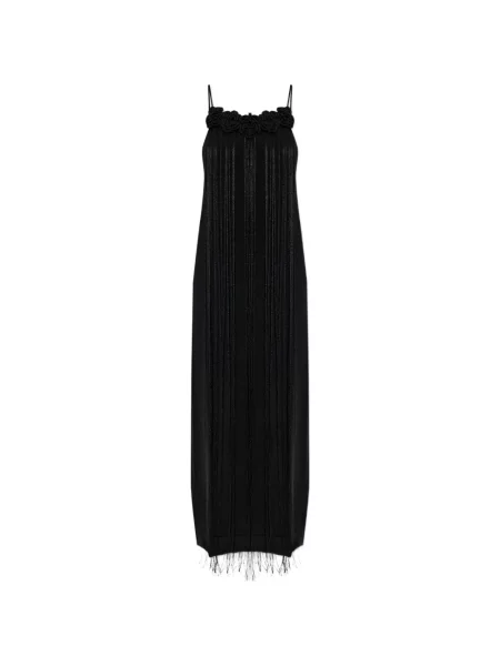 Rochie Jil Sander cu model floral cu aplicații de costum negru