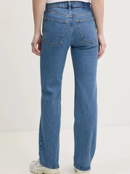 Džíny Abercrombie & Fitch high waist modré