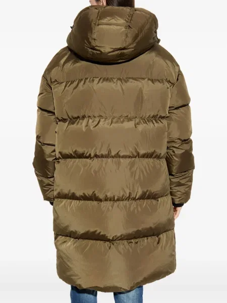 Palton Dsquared2 cu glugă verde