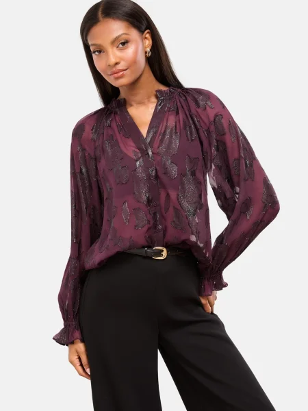 Lipsy Bluză ciclam negru