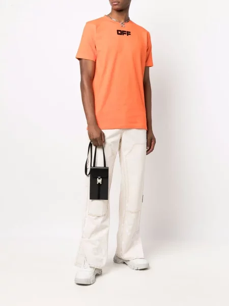 Kratak majica Off-white s printom bijela