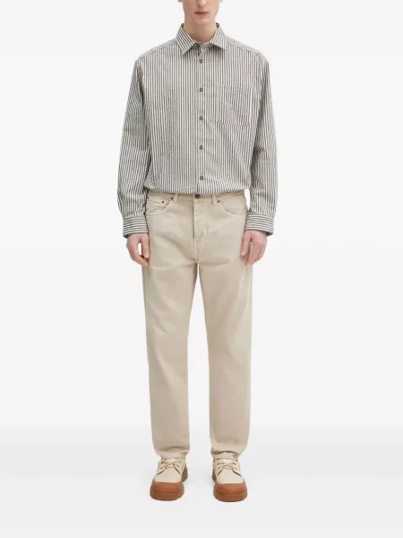 Cămașă A.p.c. cu dungi lungă gri