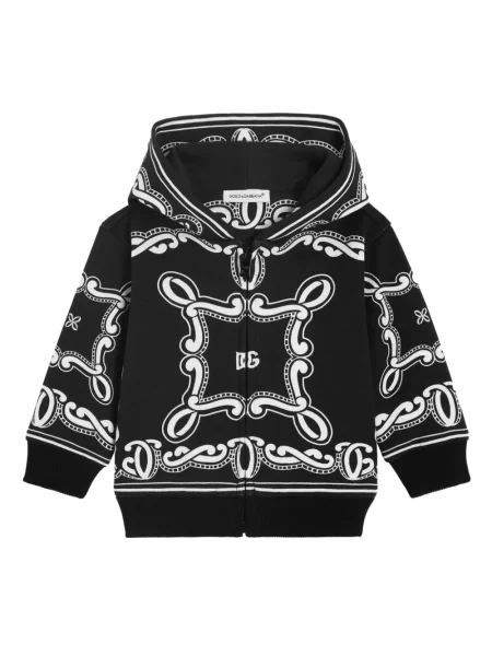 Bluza z kapturem dziecięca Dolce And Gabbana czarna