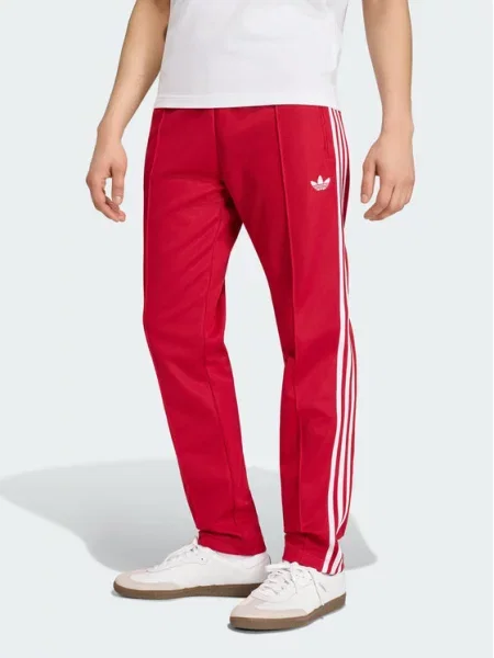 Klasszikus futó sportnadrág Adidas piros