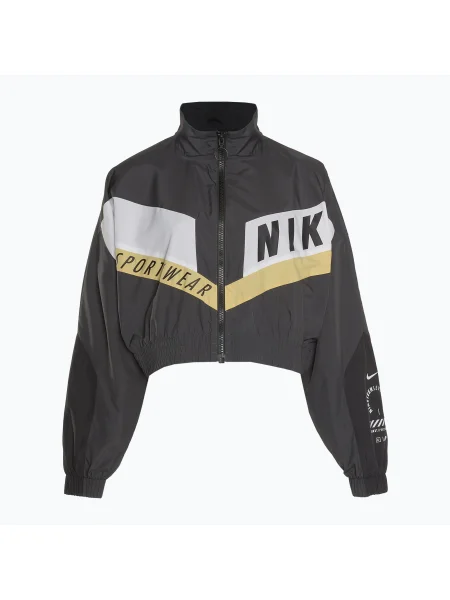 Дамско яке Nike Sportswear Woven dark smoke grey/black черно