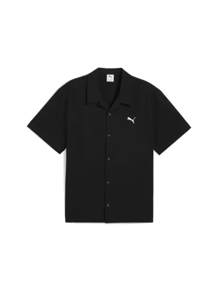 Сорочка PUMA Wardrobe Ess Relaxed Shirt комбінований верх чорний