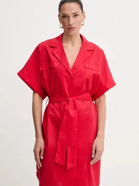 Liu Jo sukienka mini rozkloszowana czerwony