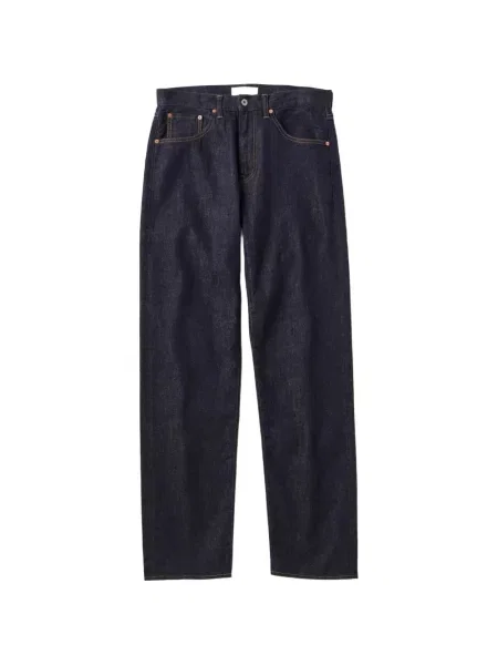 Blugi drepți Japan Blue Jeans cu autograf albastru