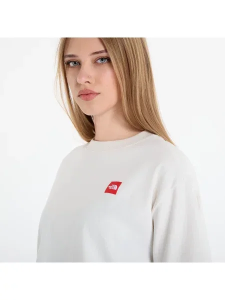 Тениска The North Face Redbox дамска бежово бяло