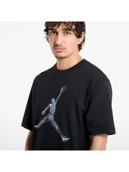 Tricou Jordan T-Shirt Black/ White L alb