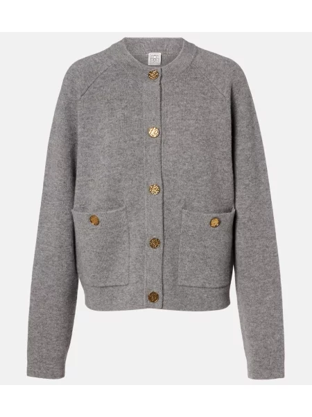 Cardigan Toteme de lână gri