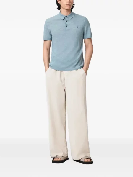 Polokošeľa Allsaints modrá