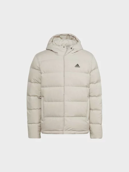 Пуховик Adidas бежевый
