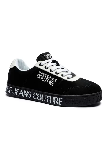 Versace Jeans Couture De piele sneakers Court 88 negru