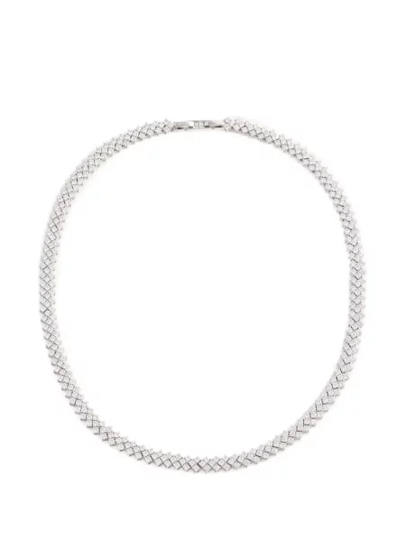 Colier Self-portrait argintiu