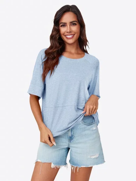 Imily Bela Tricou deschis albastru