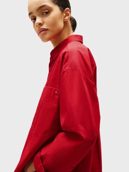 Рубашка Tommy Hilfiger красная