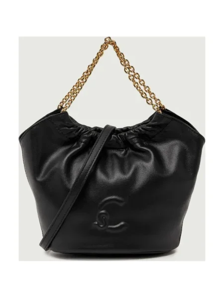 Bőr crossbody táska Coccinelle fekete