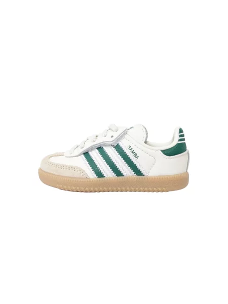 ADIDAS ORIGINALS Tenisice SAMBA ecru/prljavo / tamno zelena bijela