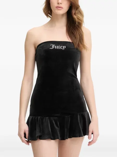 Rochie mini Juicy Couture cu volane negru