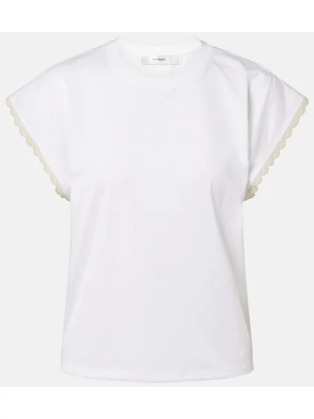 Tricou Frame din jerseu alb