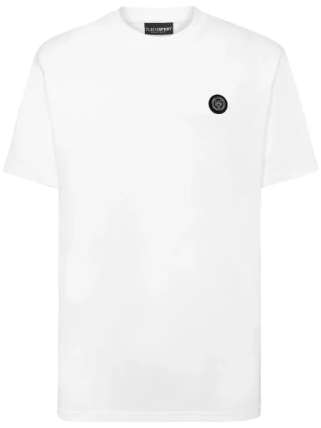 Tricou Plein Sport cu dungi de tigru alb
