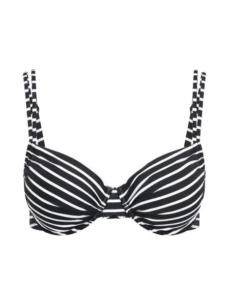 S.Oliver Sutien costum de baie Hill / negru alb