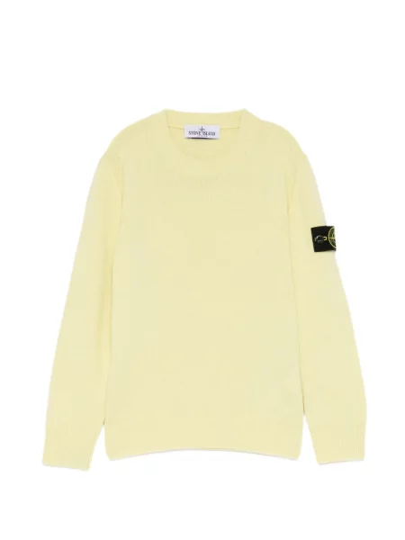 Sweter dziecięcy Stone Island żółty