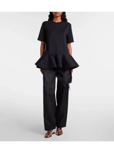 Tafta pantaloni cargo Alaïa negru