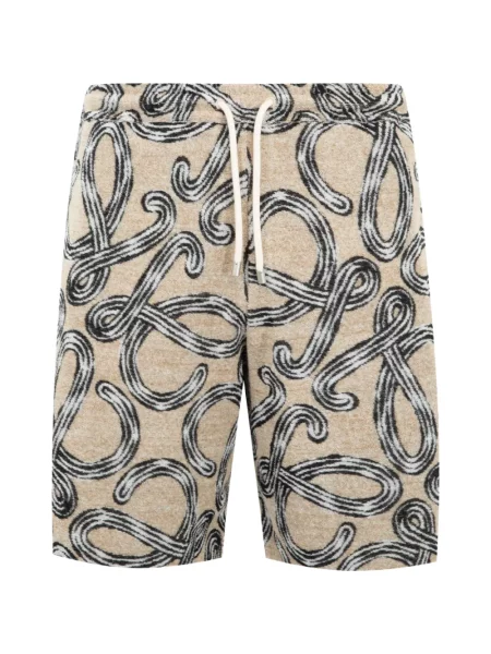 Pantaloni scurți Loewe cu cordon maro