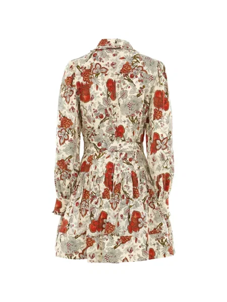 Rochie mini Ulla Johnson cu model floral cu volane de costum